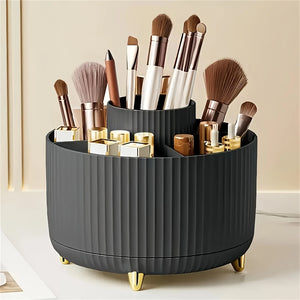 360 rotating makeup organizer with drawers