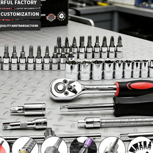 mirror finish automotive socket set