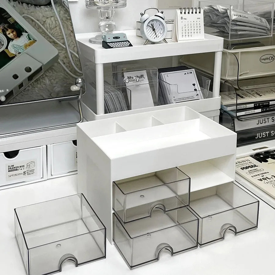 4 drawer desktop storage organizer