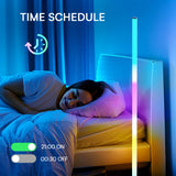 Daybetter RGB Smart Corner Floor Lamp – LED Ambient Mood Light with App & Remote Control, Music Sync for Living Room, Bedroom & Gaming Room