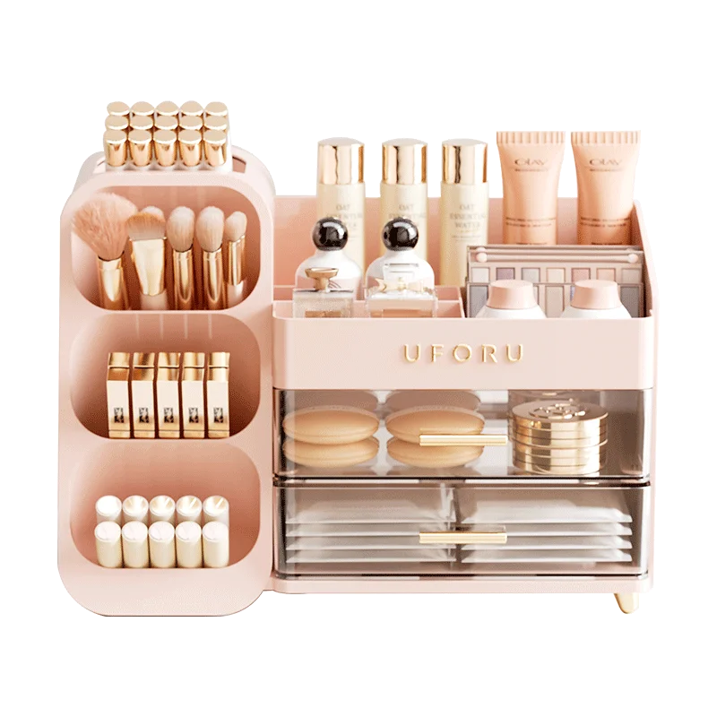 ABS PET makeup storage organizer