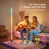 Daybetter RGB Smart Corner Floor Lamp – LED Ambient Mood Light with App & Remote Control, Music Sync for Living Room, Bedroom & Gaming Room
