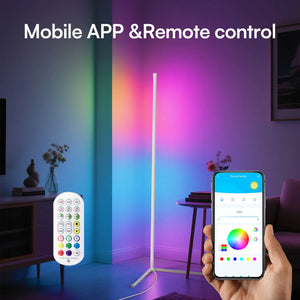minimalist corner lamp for bedroom