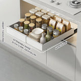 bathroom cabinet organizer with pull-out drawer