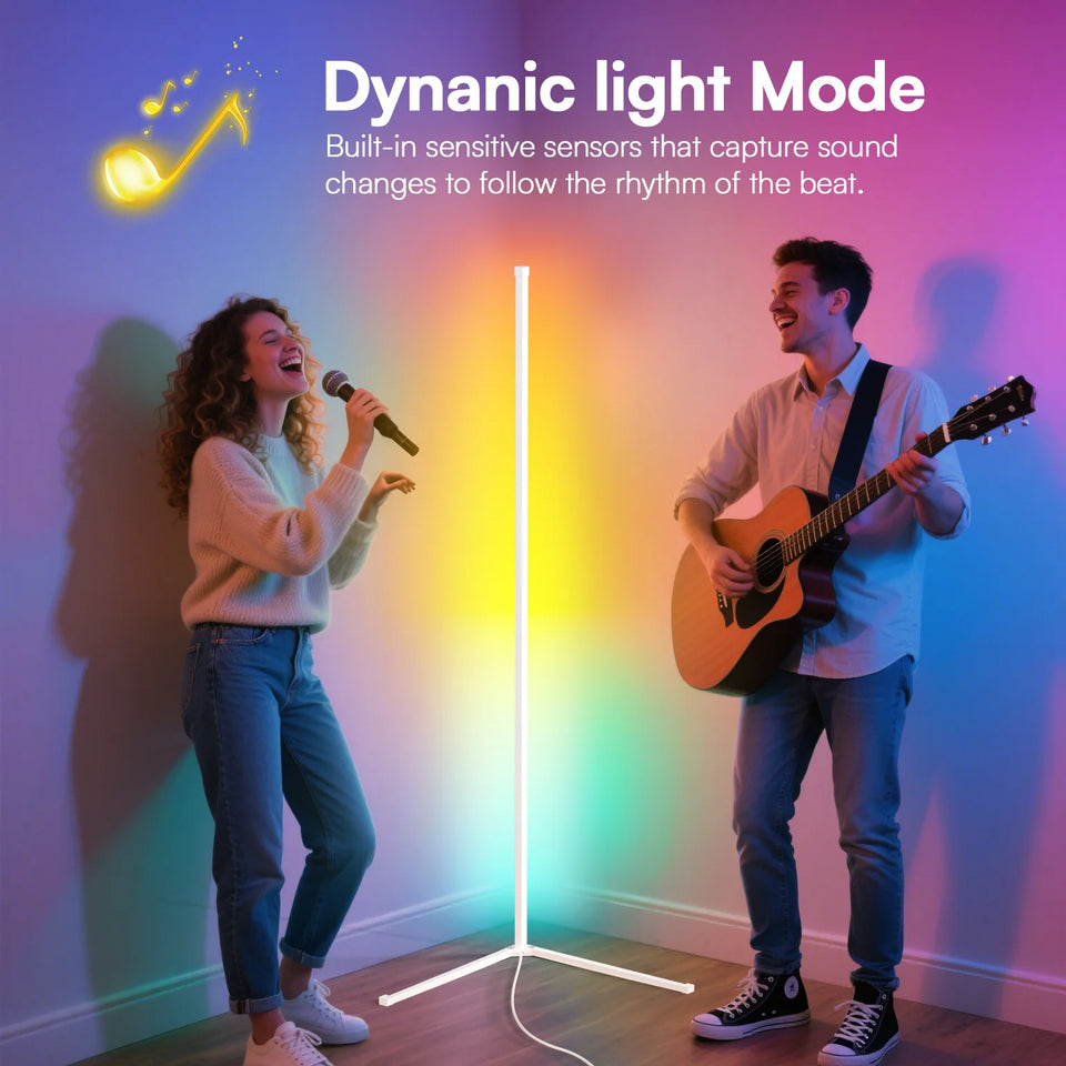 color changing smart floor lamp with remote