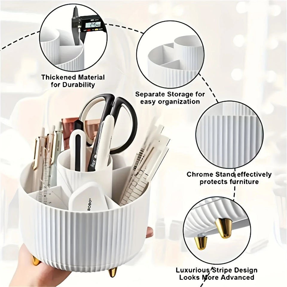 countertop makeup organizer with compartments