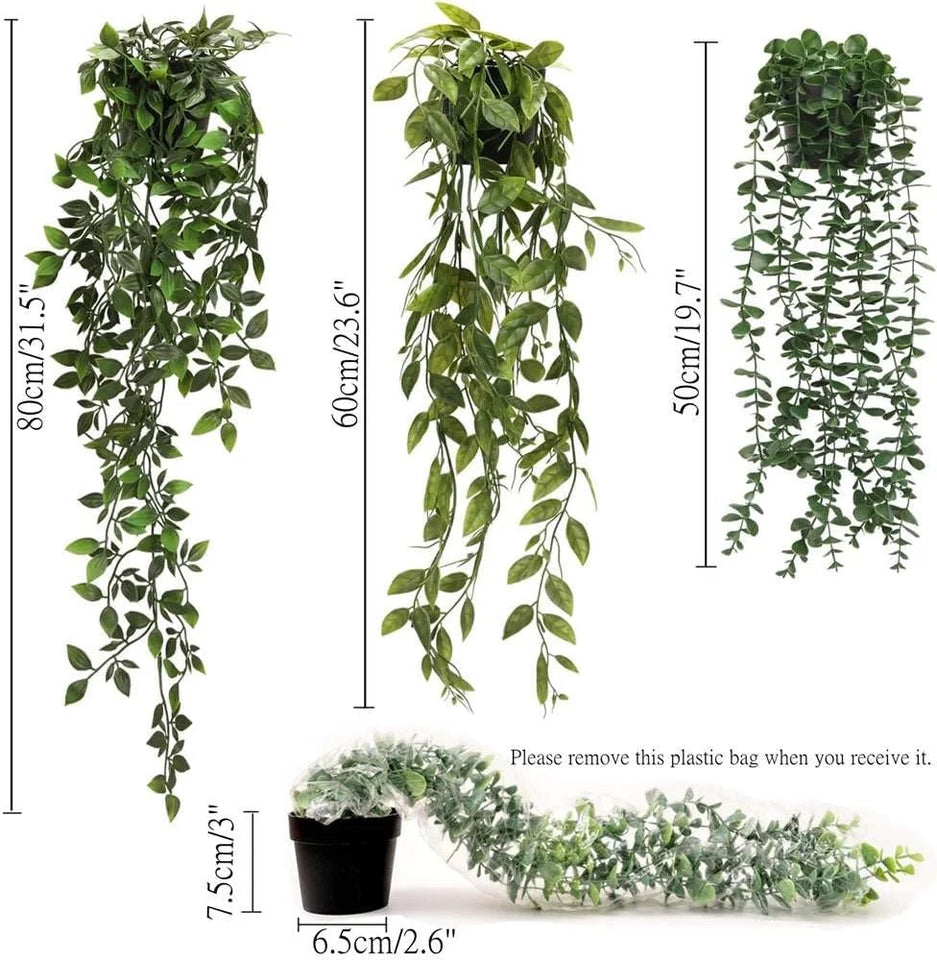 decorative artificial eucalyptus vines