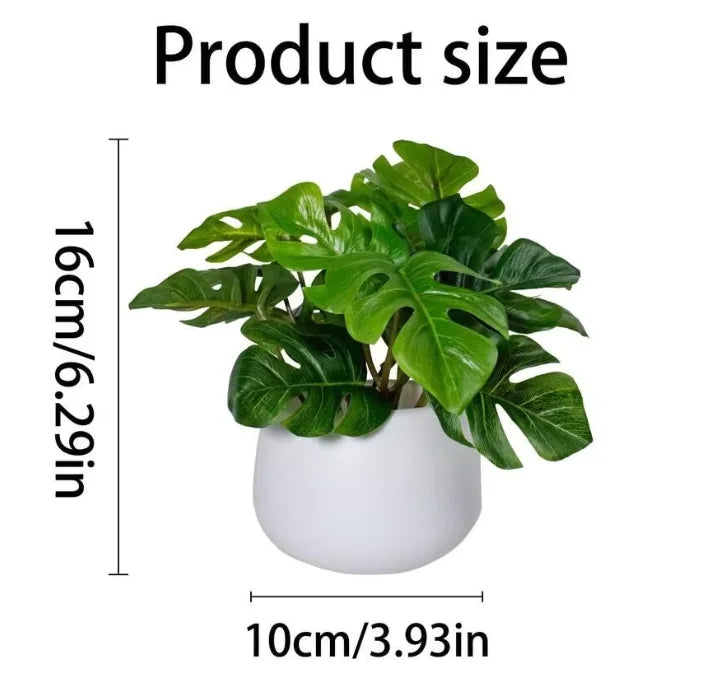 decorative faux plant for office desk