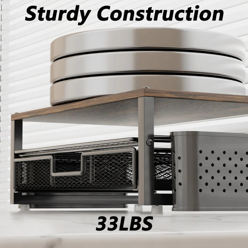 ergonomic monitor riser for office desk