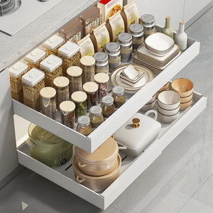 expandable pull-out cabinet organizer