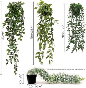 decorative artificial eucalyptus vines