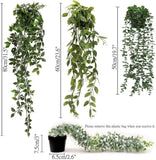 faux hanging greenery for bathroom decor