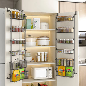 hanging spice rack for pantry door