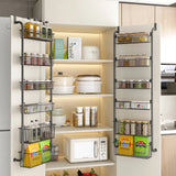 hanging spice rack for pantry door