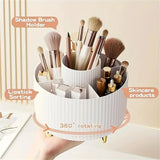 360° Rotating Makeup Organizer with Drawers – 4-in-1 Cosmetic Storage Holder for Skincare, Jewelry & Vanity Countertop