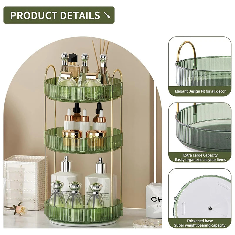 large capacity makeup storage rack