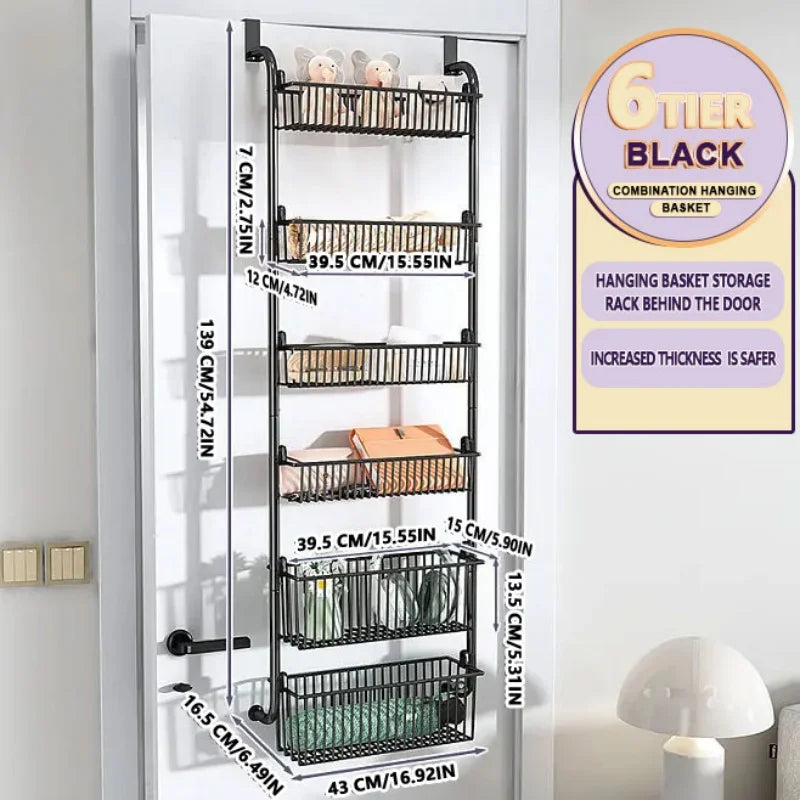 no drill pantry organizer for cabinet door