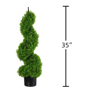 decorative spiral topiary for patio