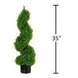 outdoor faux topiary tree for front porch