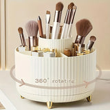 360° Rotating Makeup Organizer with Drawers – 4-in-1 Cosmetic Storage Holder for Skincare, Jewelry & Vanity Countertop