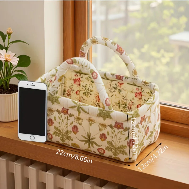 portable canvas organizer basket