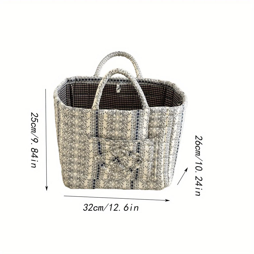 quilted laundry basket for clothes