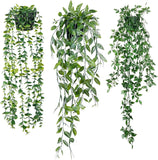 realistic artificial hanging plants for shelves