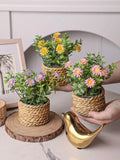 realistic faux daisy flower arrangement