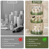 rotating countertop makeup organizer