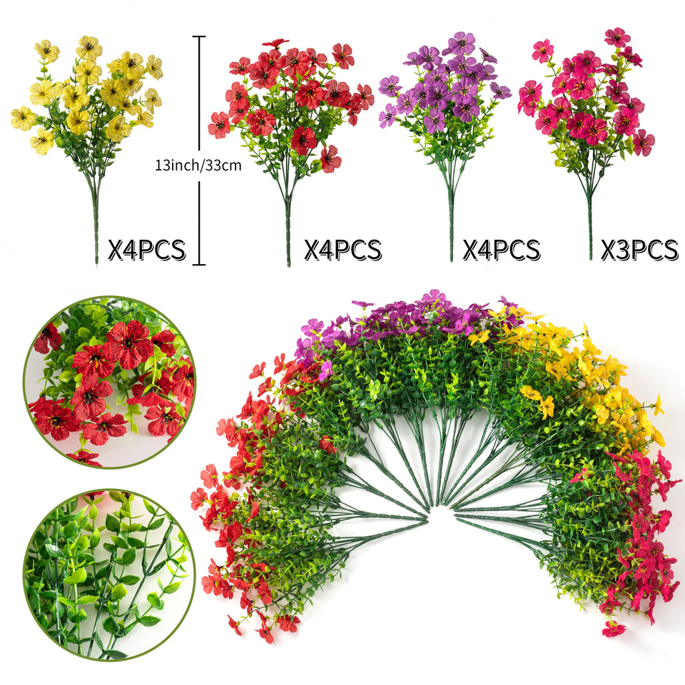 silk flowers for outdoor landscaping