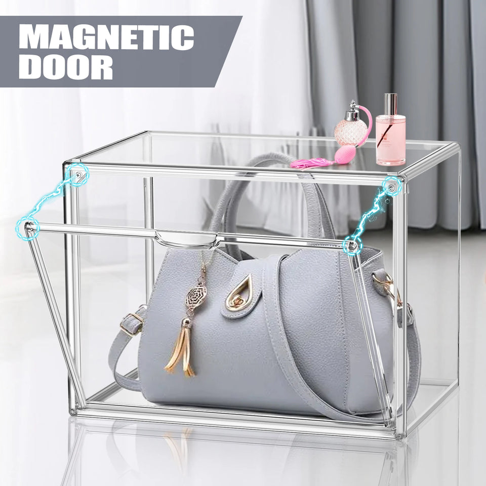 stackable shoe and handbag storage box