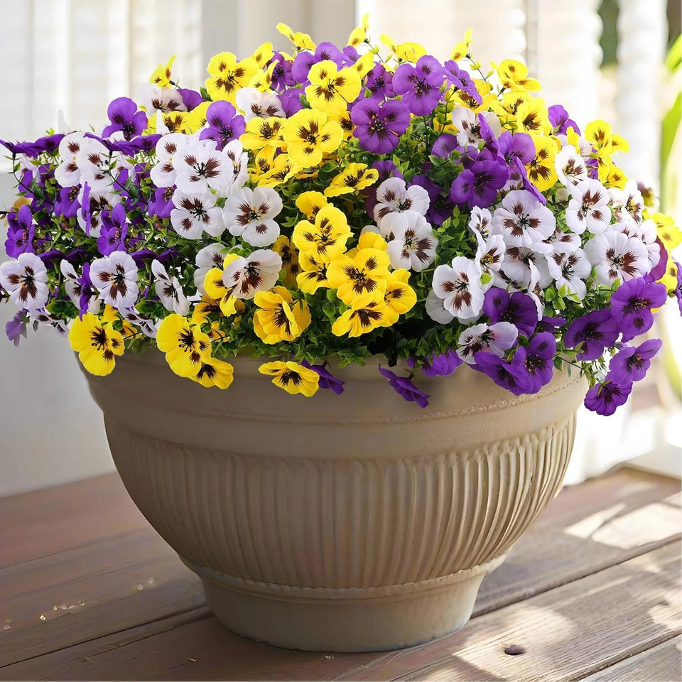 weather resistant artificial garden flowers